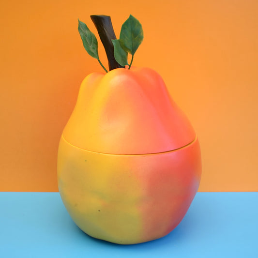 Vintage 1960s Plastic Pear Ice Bucket