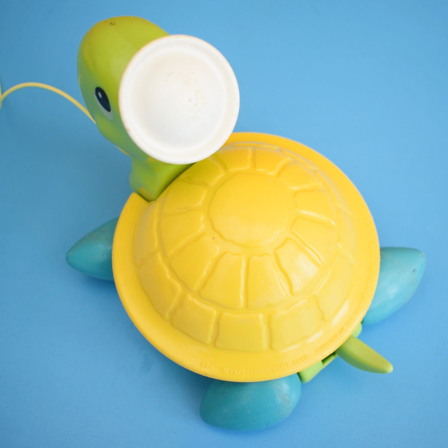 Vintage 1970s Fisher Price Plastic Turtle Toy
