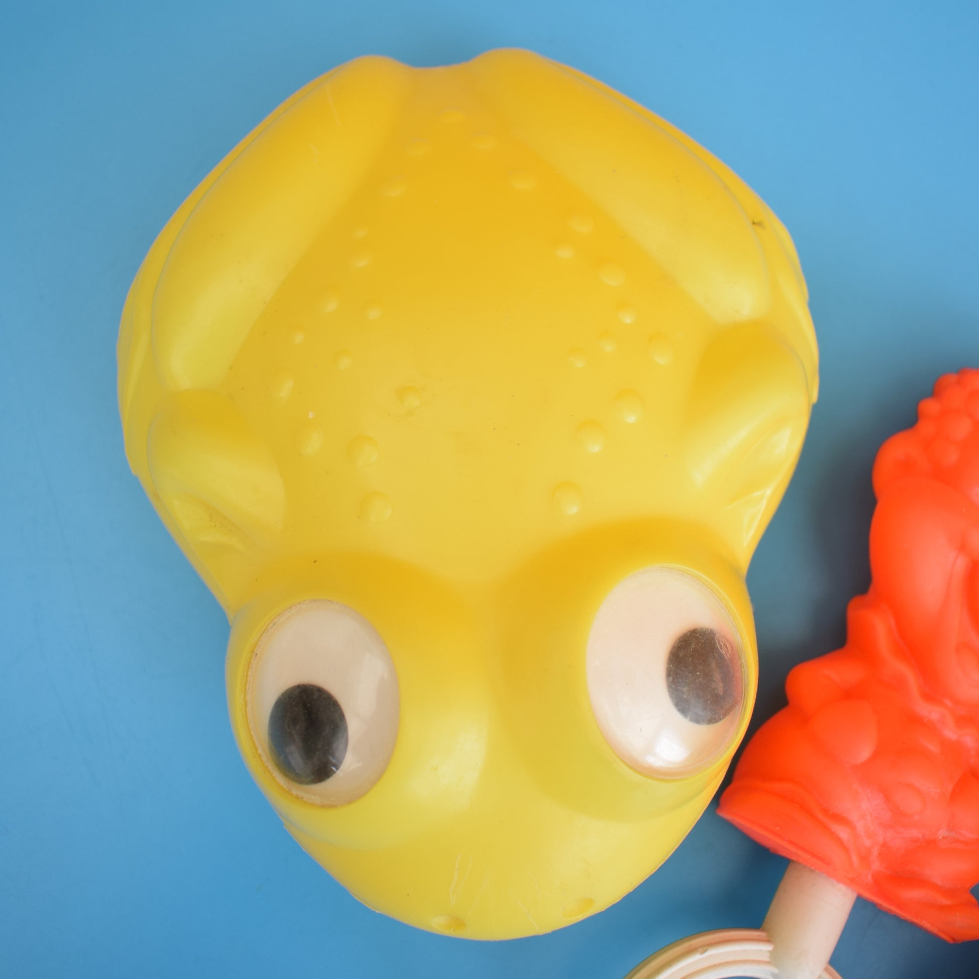 Vintage 1970s Various Plastic Toys - Fish/ Frog / Clown by Pineapple Retro