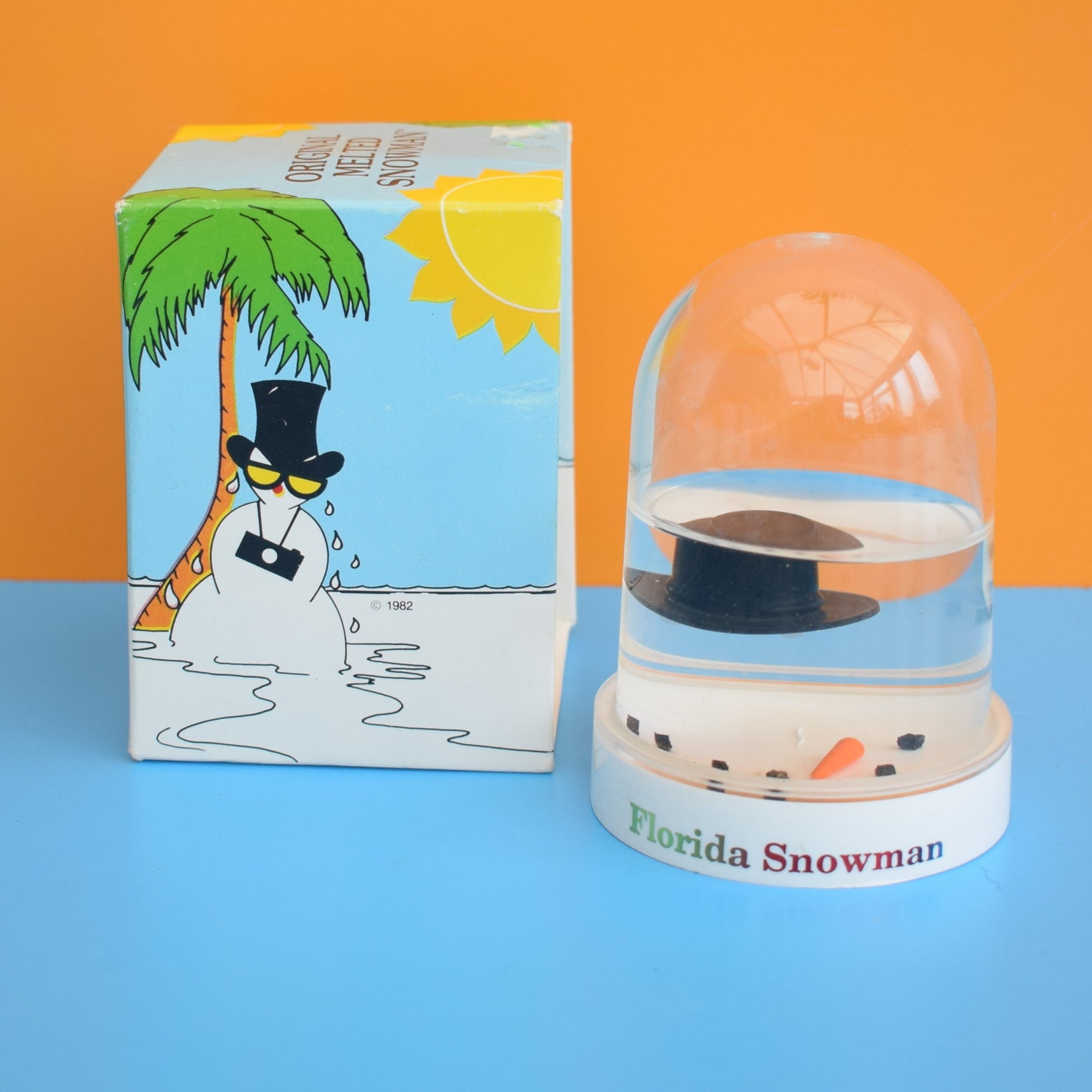 Vintage 1980s Florida Novelty Snow Globe - Boxed by Pineapple Retro