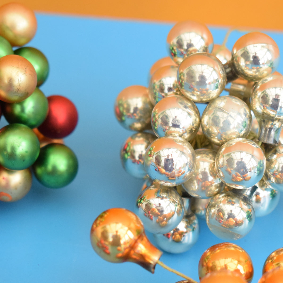 Vintage 1960s Glass Wired Baubles - Gift Wrapping