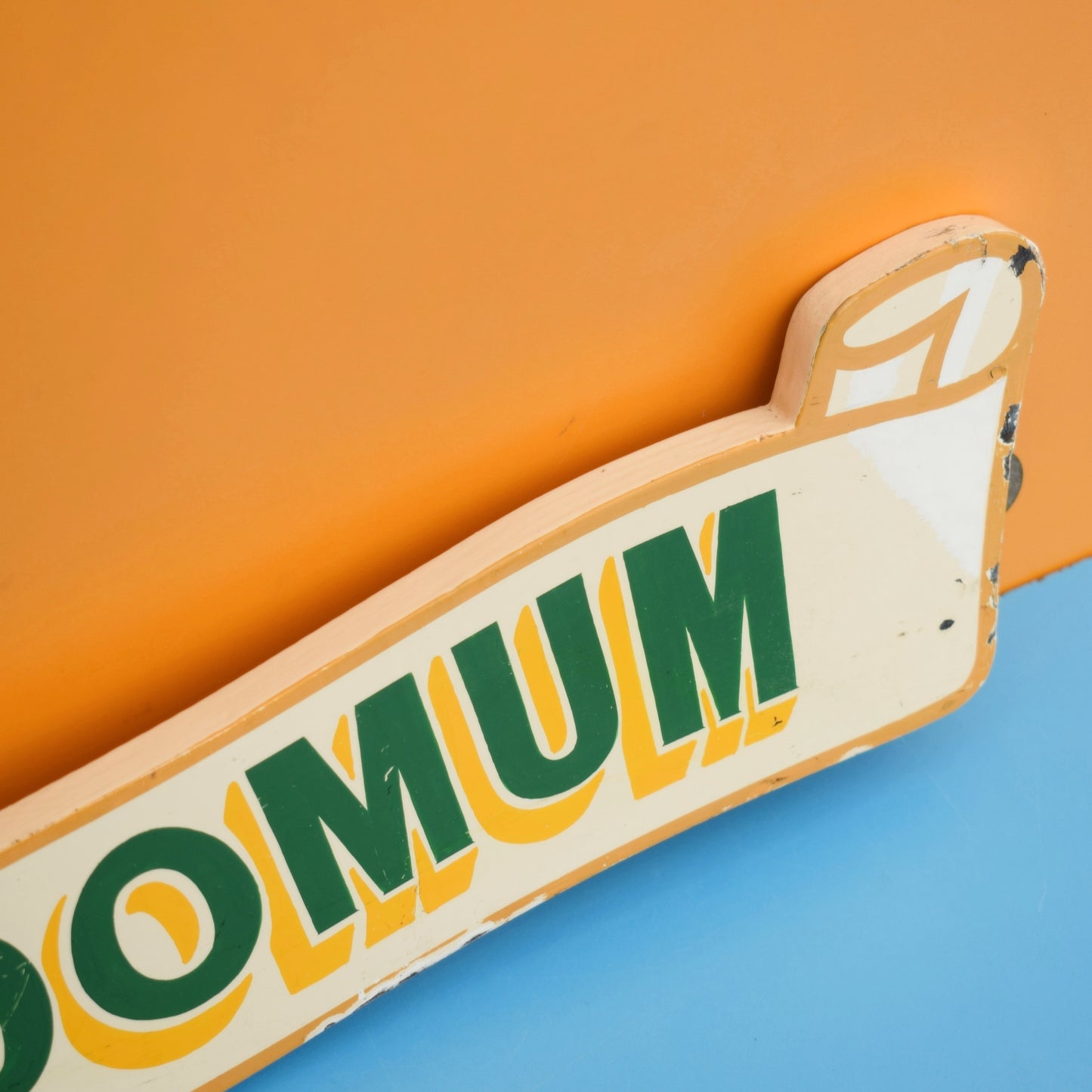 Vintage 1950s Wooden Sign - Dulce Domum by Vintage