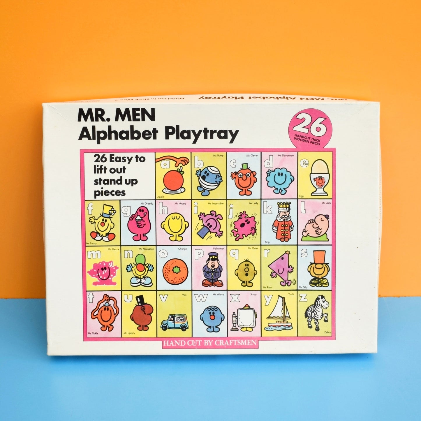 Vintage 1980s Mr Men Alphabet Play Tray