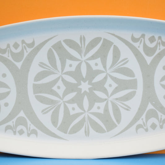 Vintage 1960s Purbeck Pottery Long Dish / Tray by pineapple retro