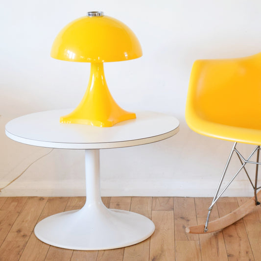 Vintage 1960s Tulip Based Coffee Table - Ness - White by Vintage