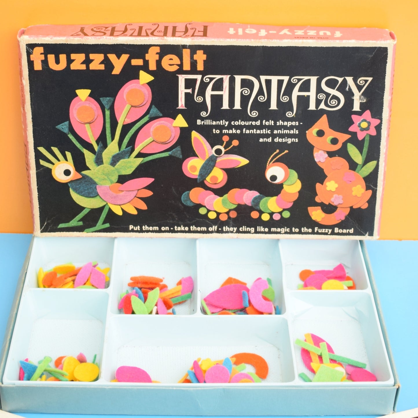 Vintage 1970s Fuzzy Felt - Fantasy Set