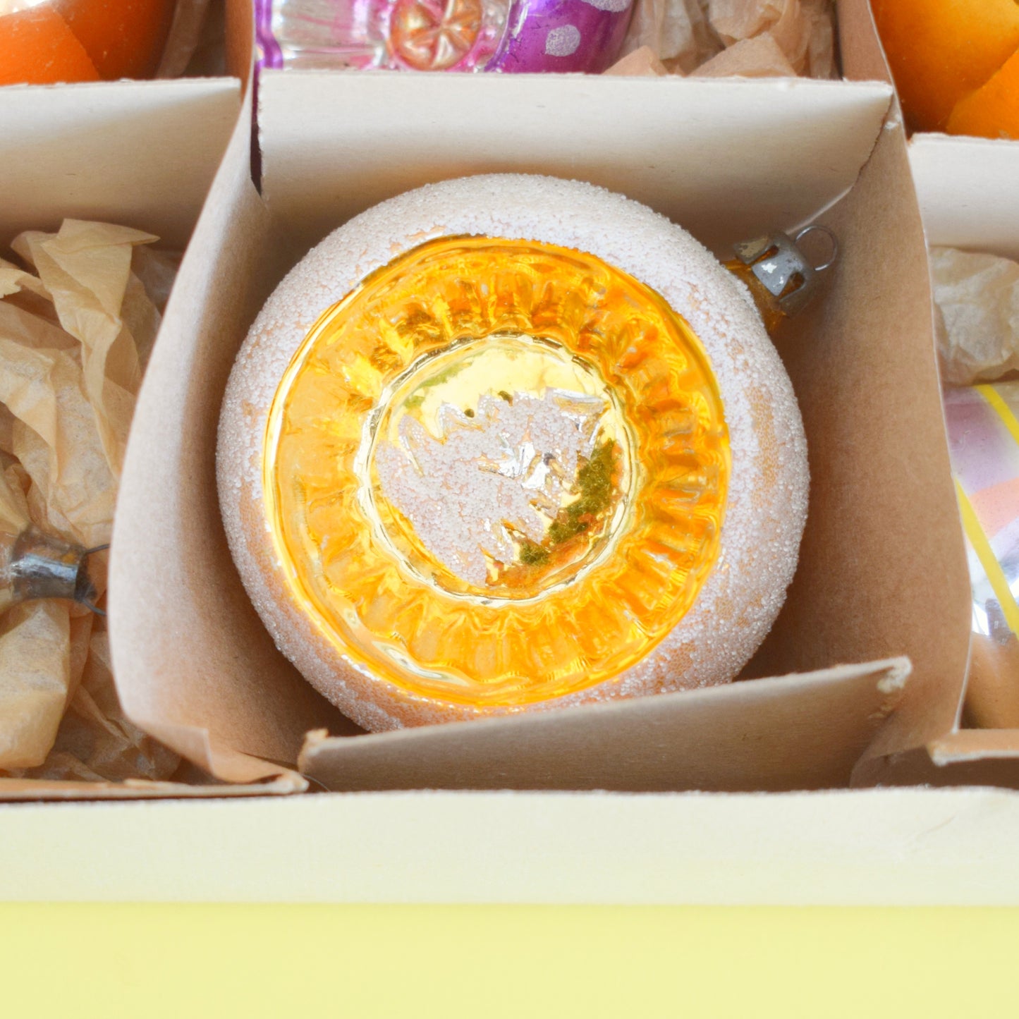 Vintage 1960s Glass Christmas Baubles - Mixed