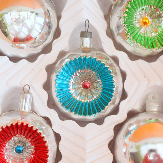 Vintage 1970s Christmas Decorations - Shatterproof