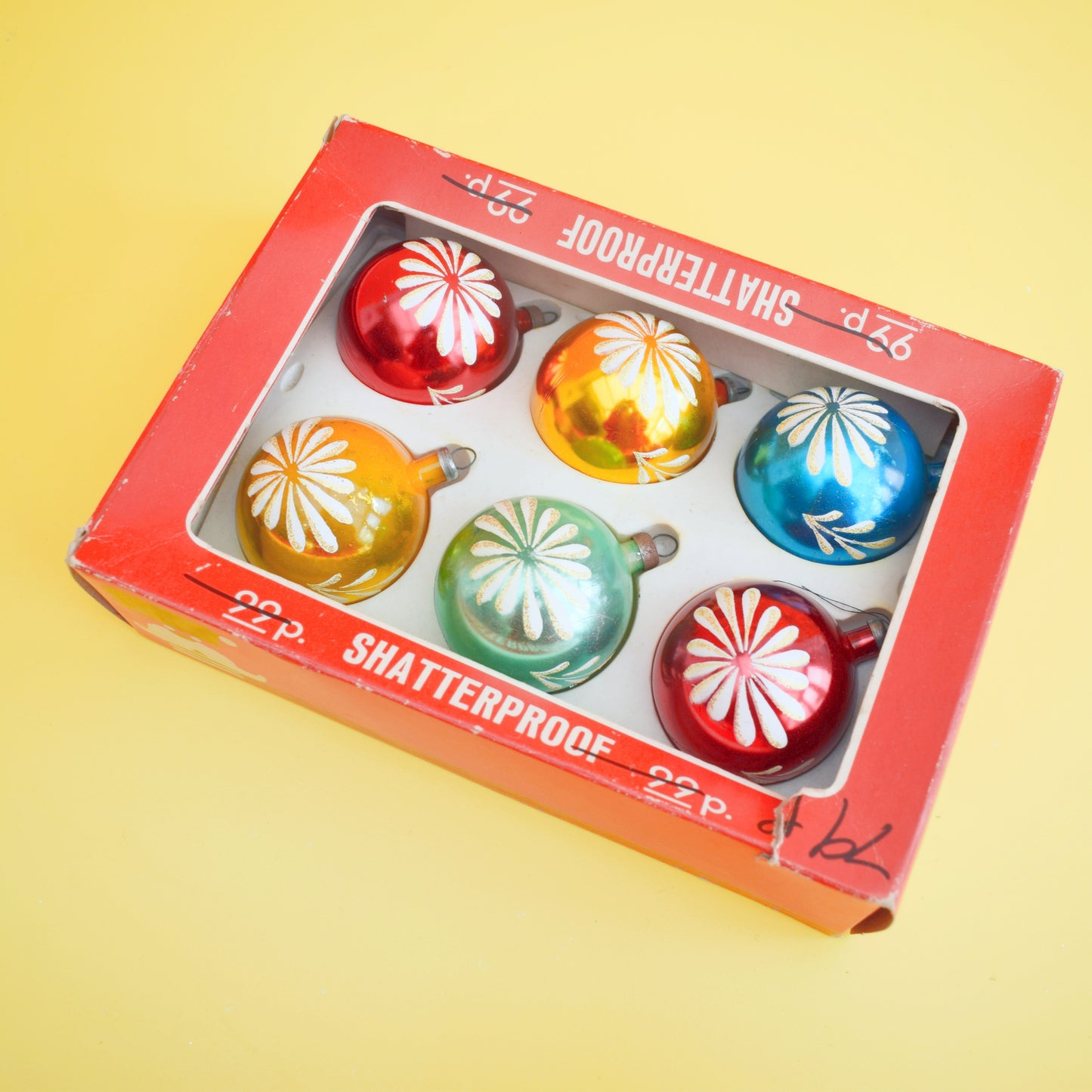 Vintage 1970s Christmas Baubles - Shatterproof 6