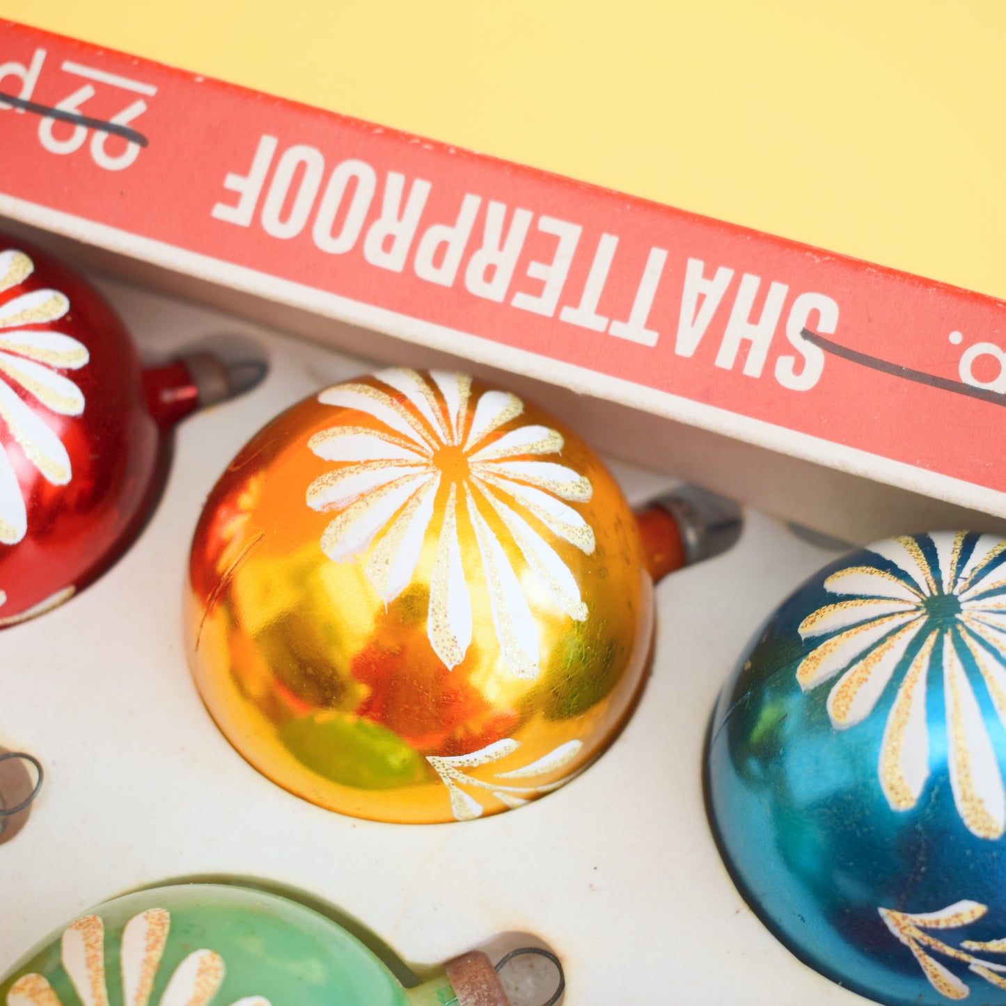 Vintage 1970s Christmas Baubles - Shatterproof 6