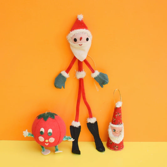 Vintage 1960s Kitsch Christmas Decorations