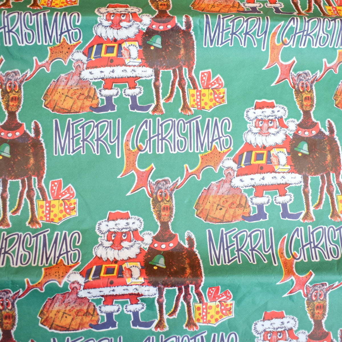 Vintage 1970s Christmas Gift Wrap Paper Pack - Multiples Available