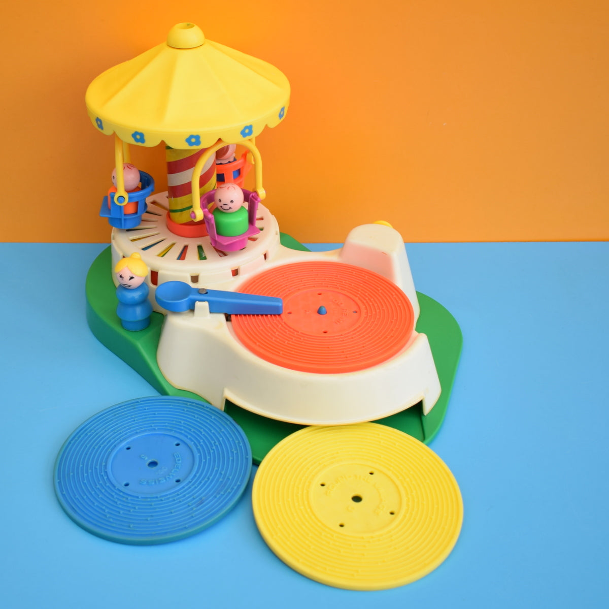 Vintage 1970s Fisher Price Merry-Go-Round - Record Player