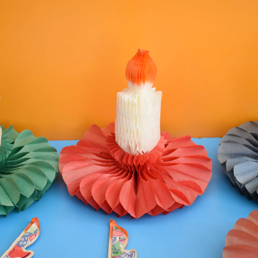 Vintage 1950s Honeycomb Paper - Candles by Pineapple Retro