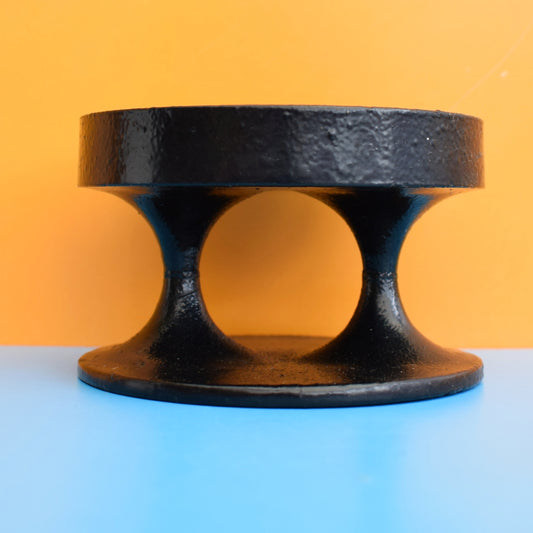 Vintage 1960s Image Three - Cast Metal Candle Holder by Pineapple Retro