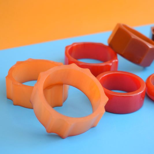 Vintage 1950s Bakelite Napkin Ring Mixed Group