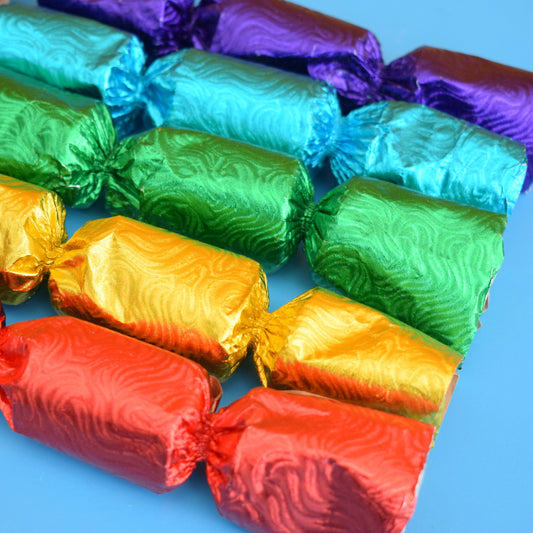 Vintage 1990s Small Crackers - Christmas Rainbow (Boxed) by Pineapple Retro