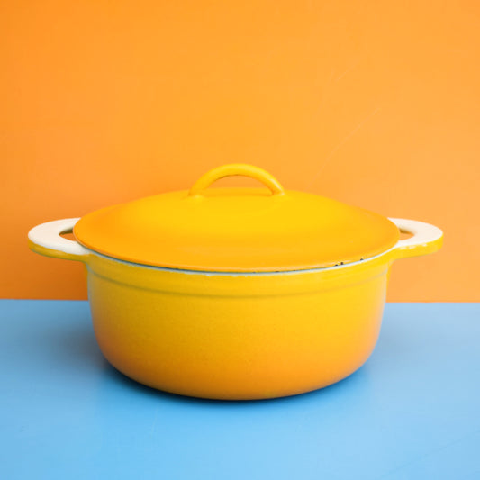 Vintage 1960s Enamel Casserole- Descoware Belgium by Vintage