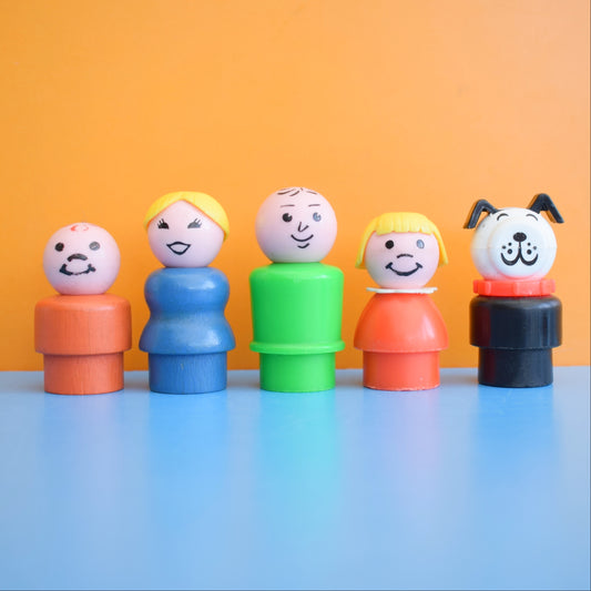 Vintage 1980s Fisher Price Little People Family by Pineapple Retro
