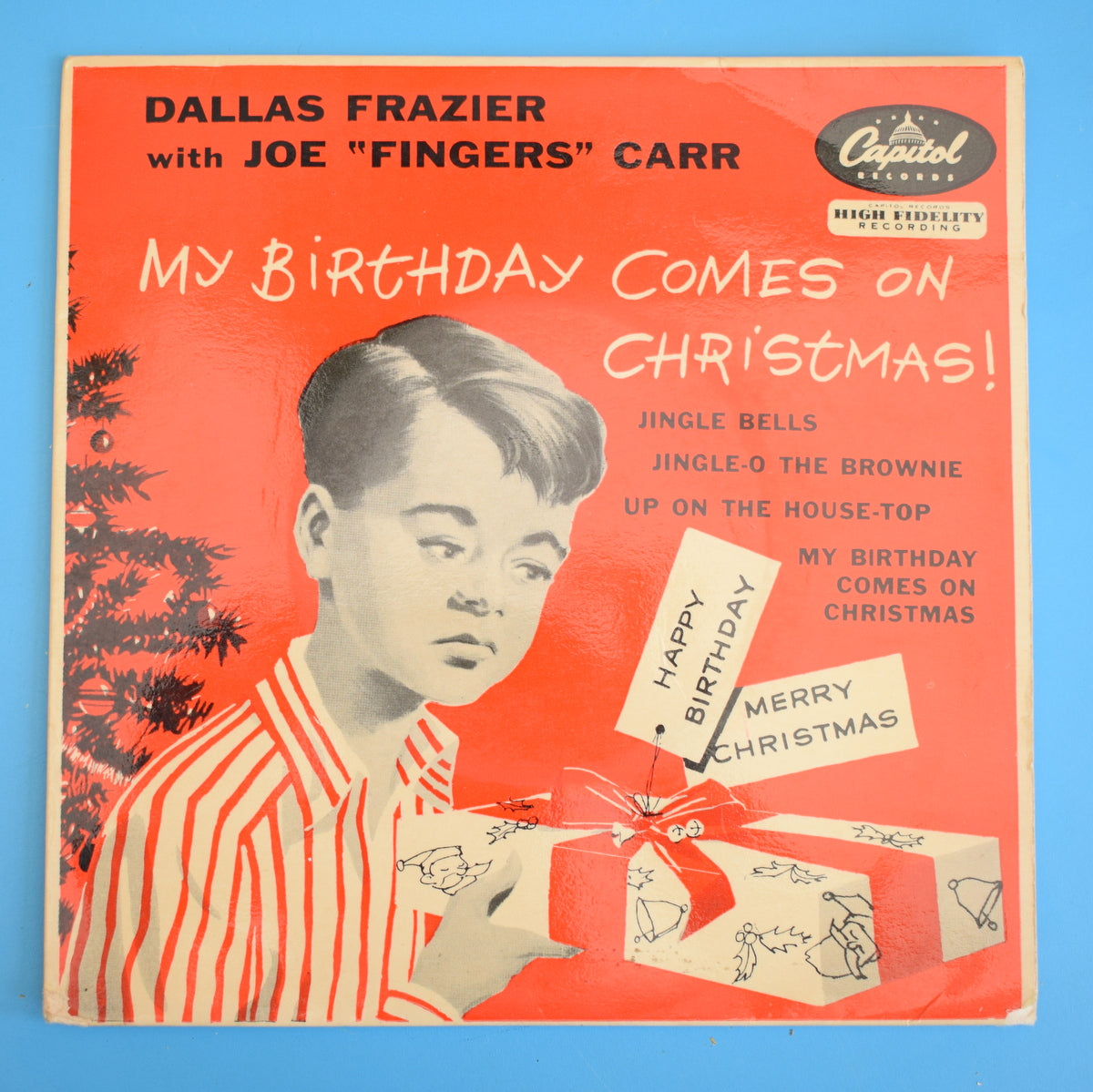Vintage 1960s Record / Single - Vinyl - My Birthday Comes Christmas