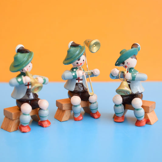 Vintage 1960s Erzgebirge Oompah Band x3 by Vintage