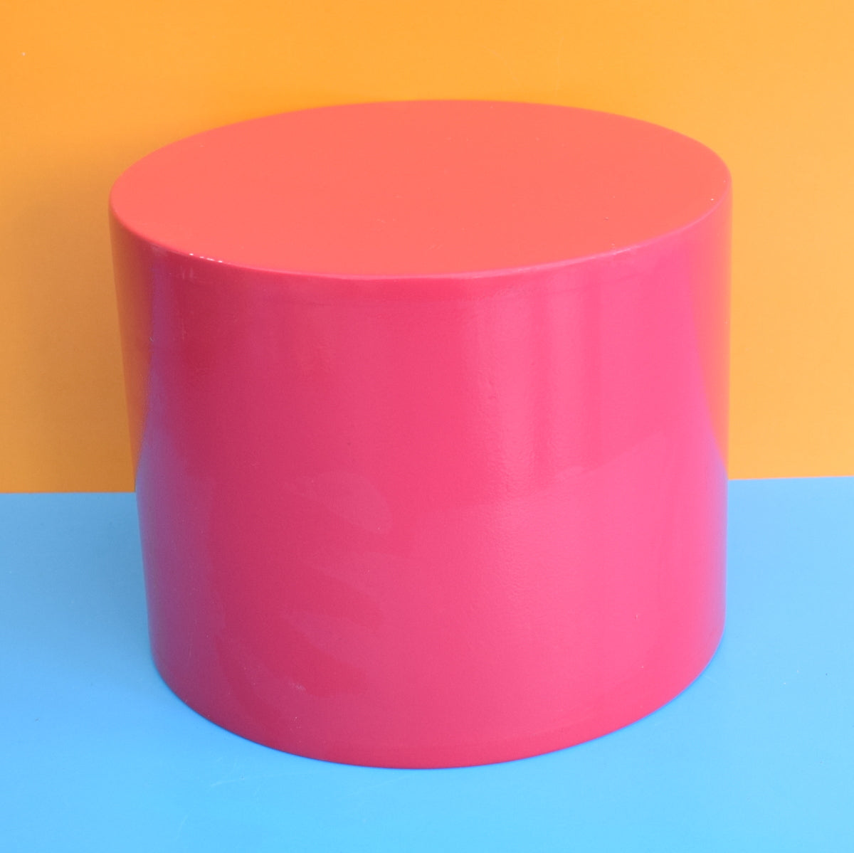 Retro Handmade Display Pedestal Stand- Pink Gloss