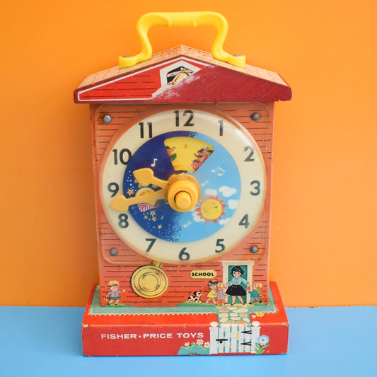 Vintage 1960s Fisher Price Teaching Clock . by Pineapple Retro