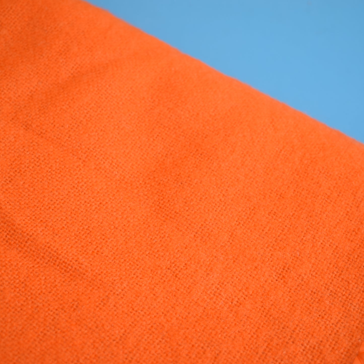 Vintage 1960s Blanket - Orange Wool