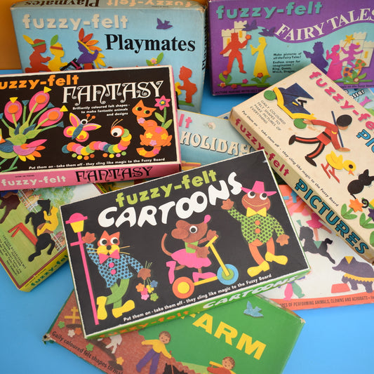 Vintage 1970s Fuzzy Felt - Various Sets . by Pineapple Retro