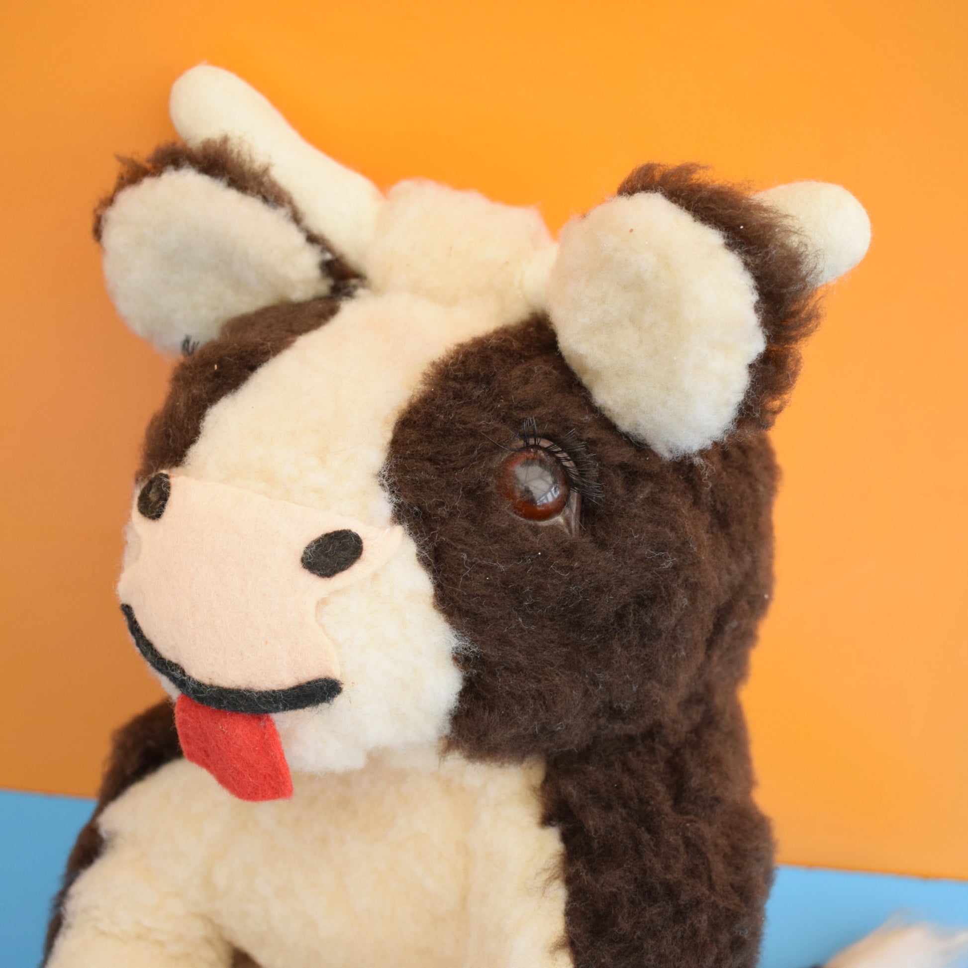 Vintage 1970s Fluffy Bull - Amazing Eyelashes by Pineapple Retro