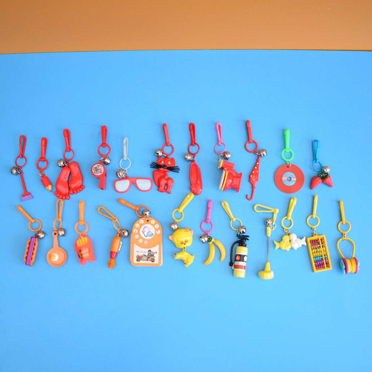Vintage 1980s American Charm Keyring - Choice Of Designs by Pineapple Retro