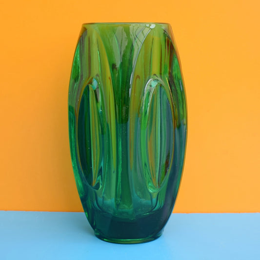 Vintage 1960s Czech Lens Glass - Emerald by Vintage