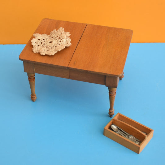 Vintage 1950s Wooden Dolls House Furniture Set . by Pineapple Retro