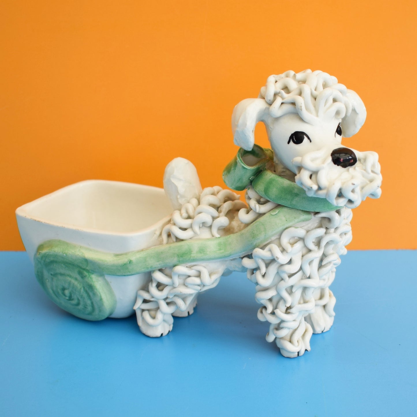 Vintage 1950s Italian Spaghetti Poodle Planter by Vintage