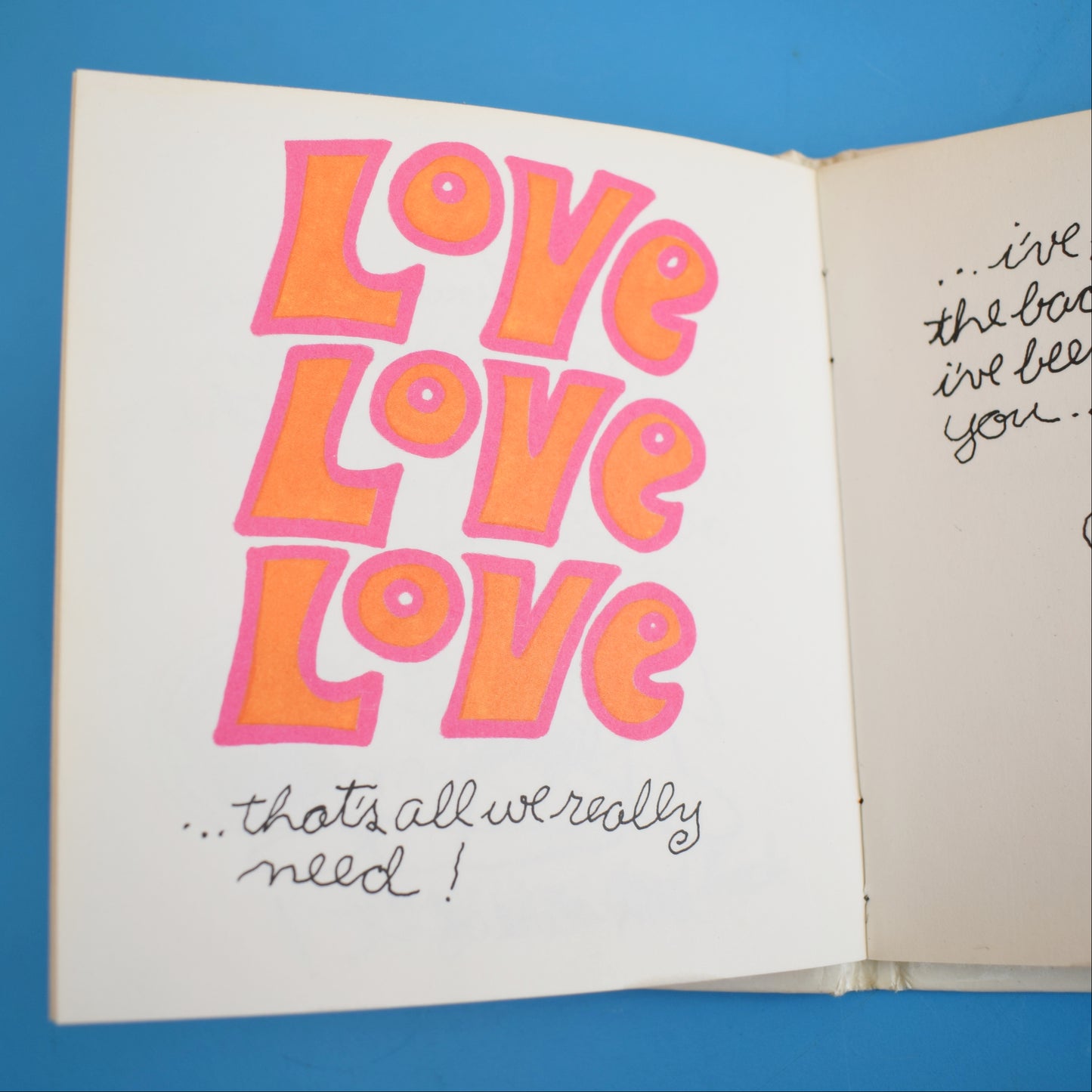 Vintage 1960s Kitsch American Sunbeam Books - Love