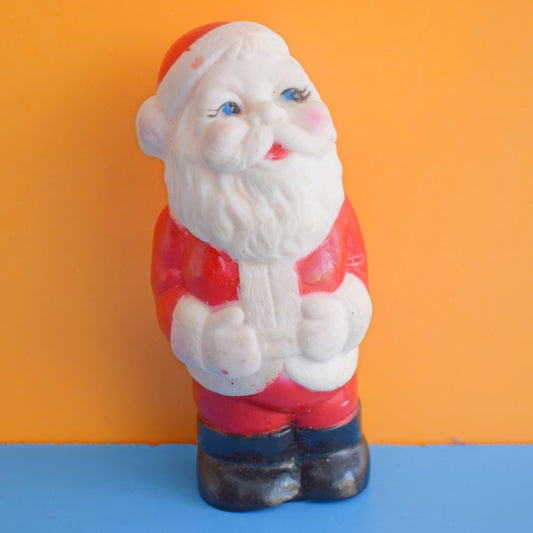 Vintage 1970s Squeaky Santa Toy by Vintage
