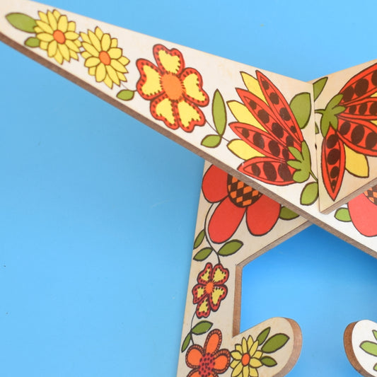 Vintage 1970s Recipe/ Tablet Stand -Taunton Vale - Flower Power by Pineapple Retro