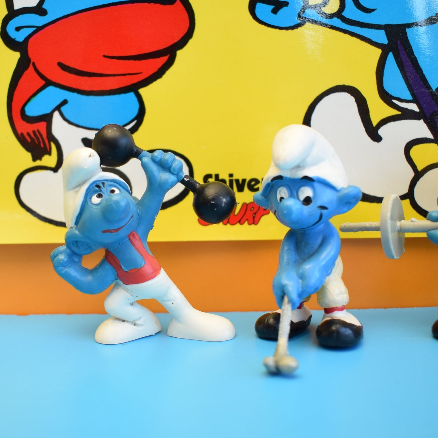 Vintage 1970s Meet The Smurfs Posters/ Figures
