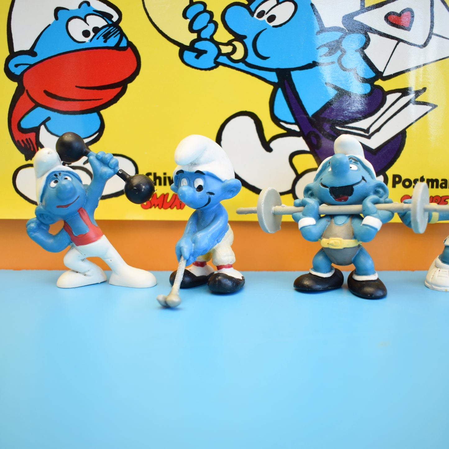 Vintage 1970s Meet The Smurfs Posters/ Figures