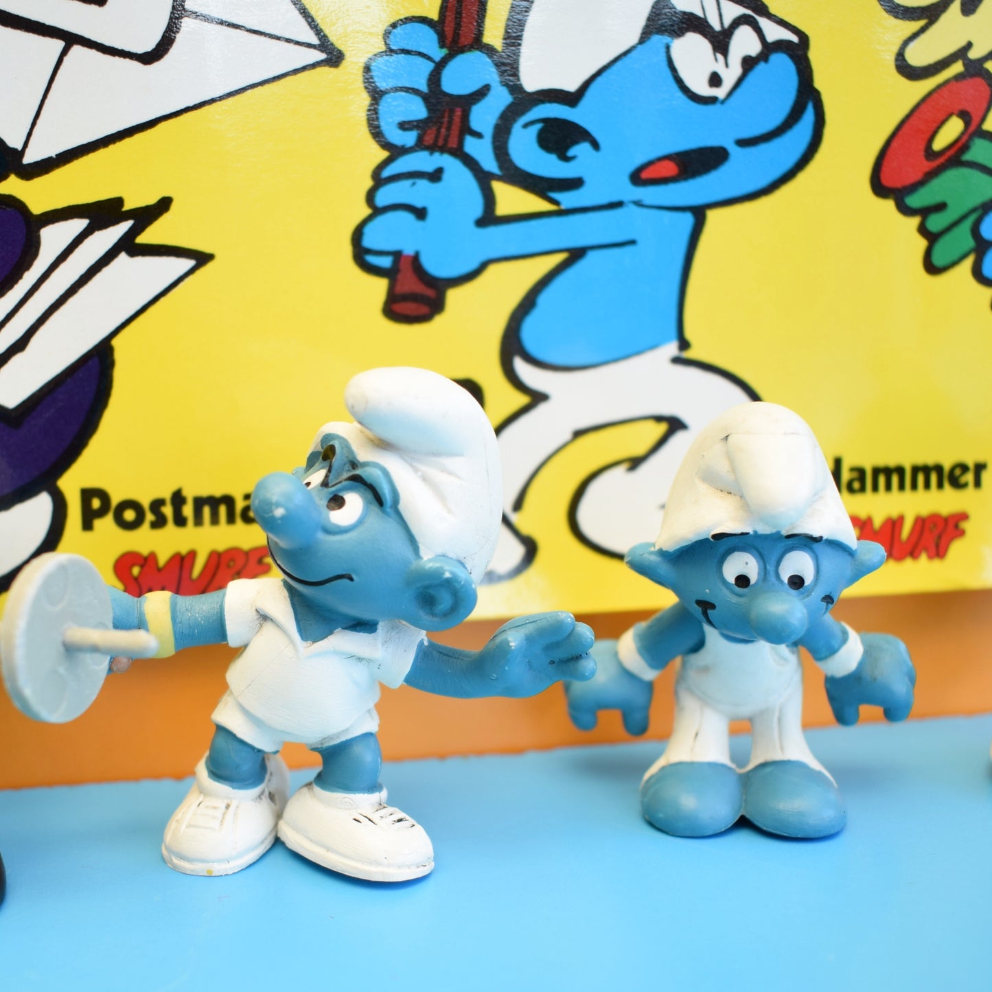 Vintage 1970s Meet The Smurfs Posters/ Figures