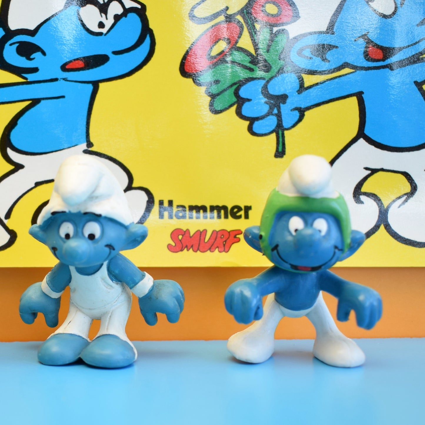 Vintage 1970s Meet The Smurfs Posters/ Figures