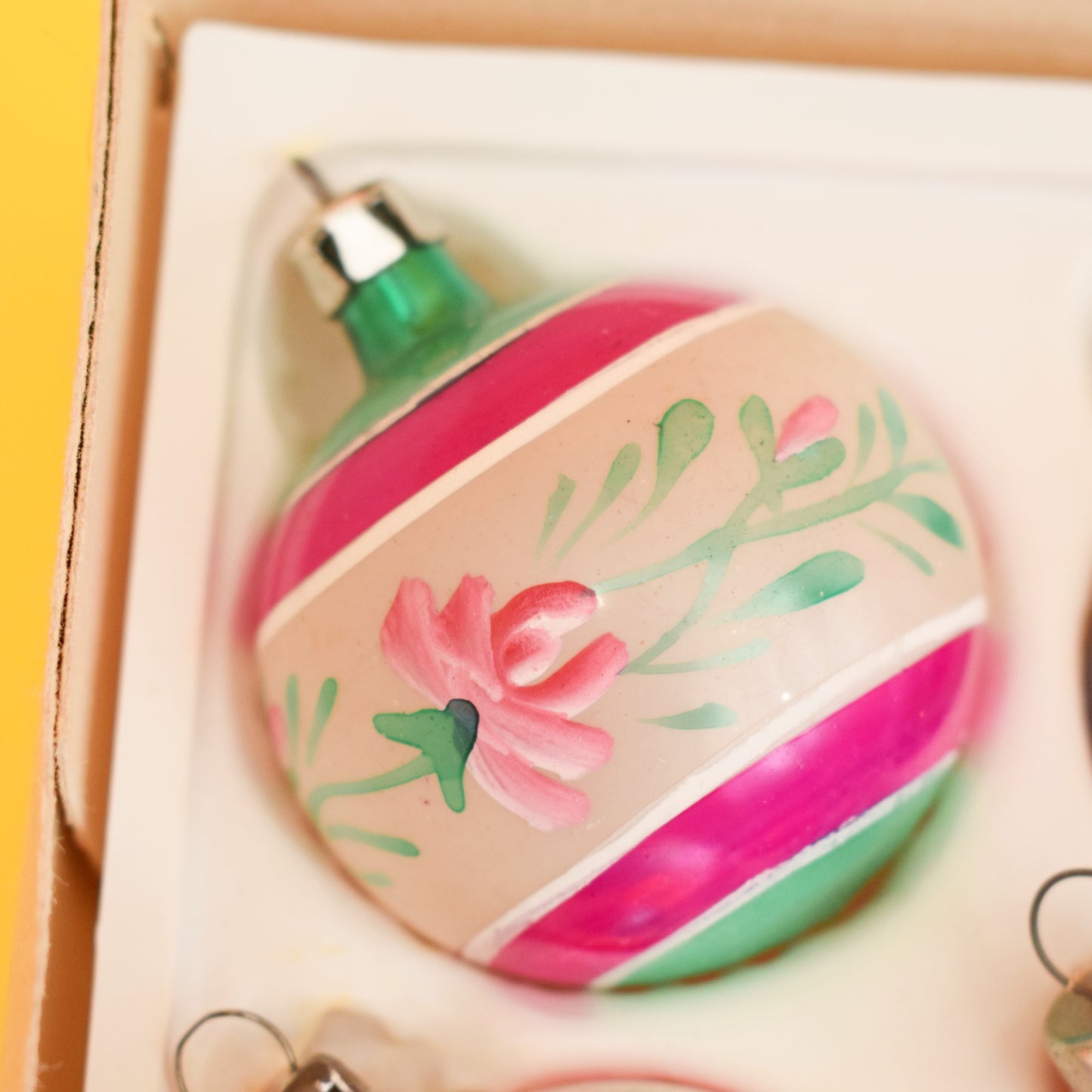 Vintage 1960s Glass Christmas Baubles - Lovely