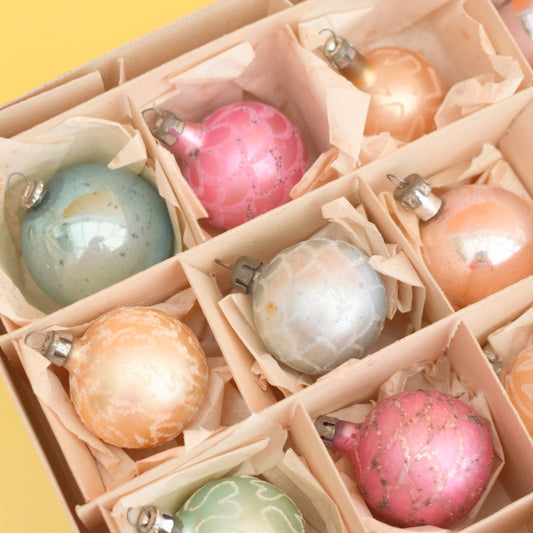 Vintage 1960s Christmas Baubles- Mermaid by Pineapple Retro