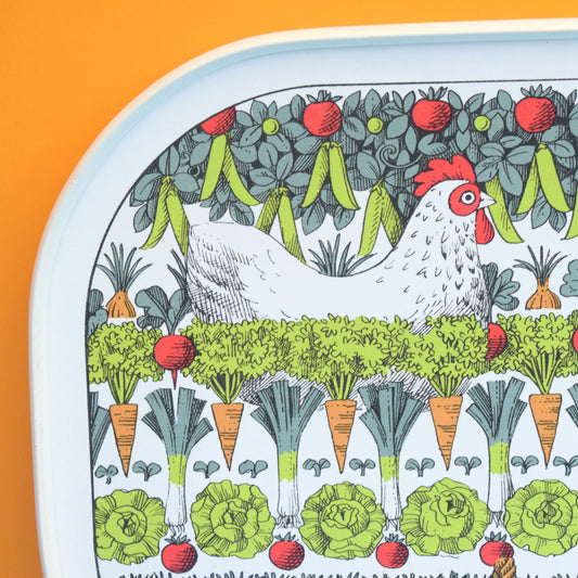 Vintage 1970s Melamine Chicken Tray - Pat Albeck by Vintage