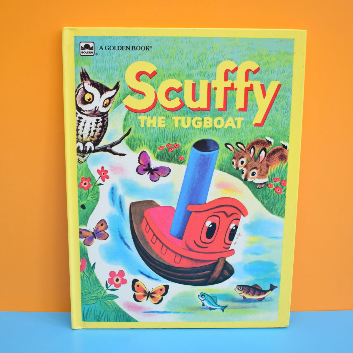 Vintage 1970s Books - Scruffy The Tugboat / Animals