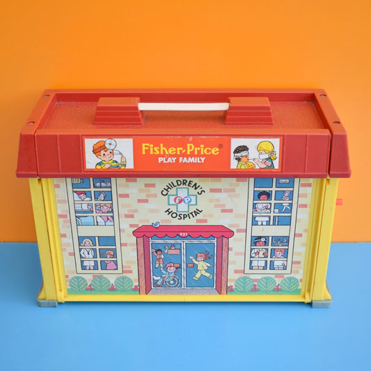 Vintage 1970s Fisher Price Hospital - Playworn by Pineapple Retro