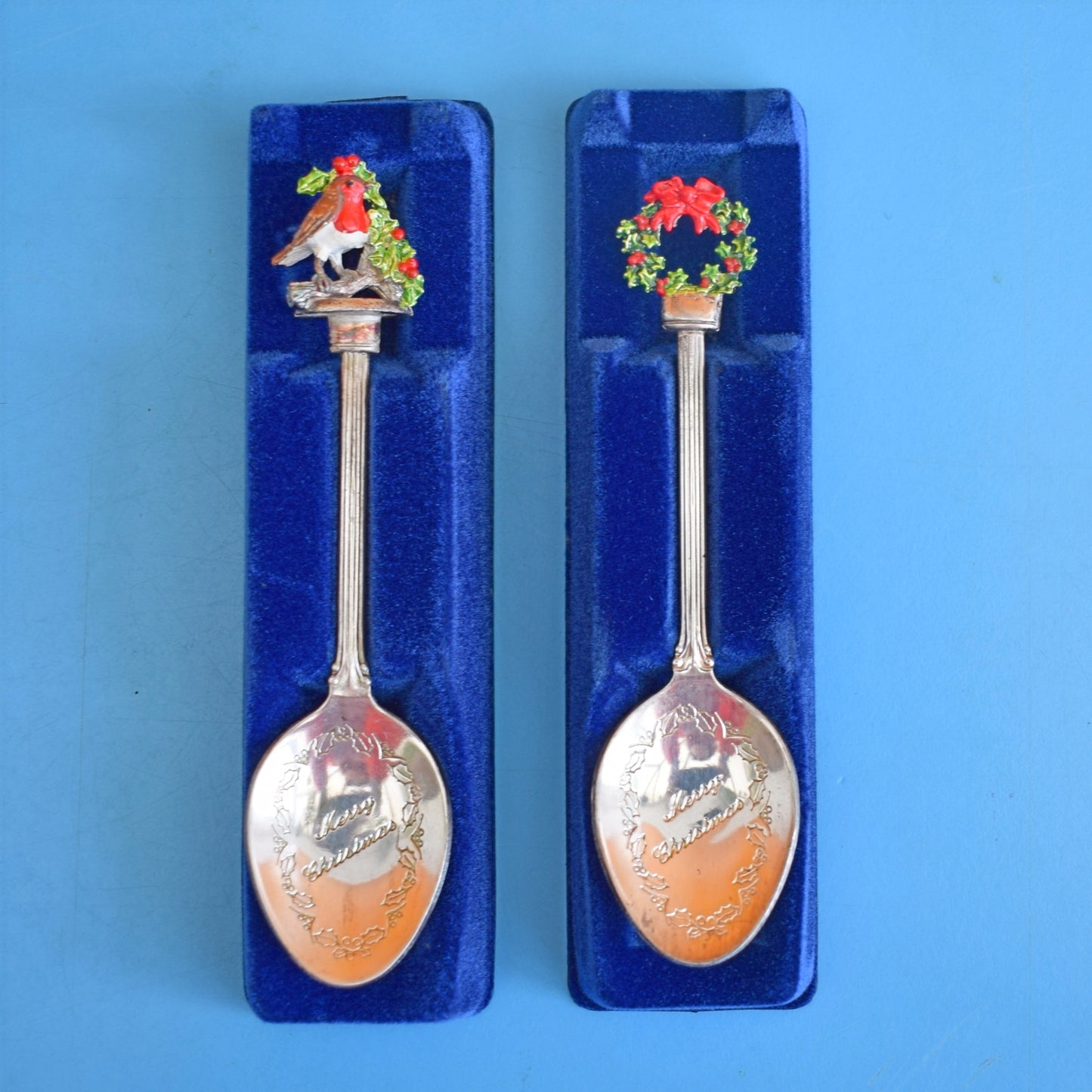 Vintage 1960s Boxed christmas Spoons