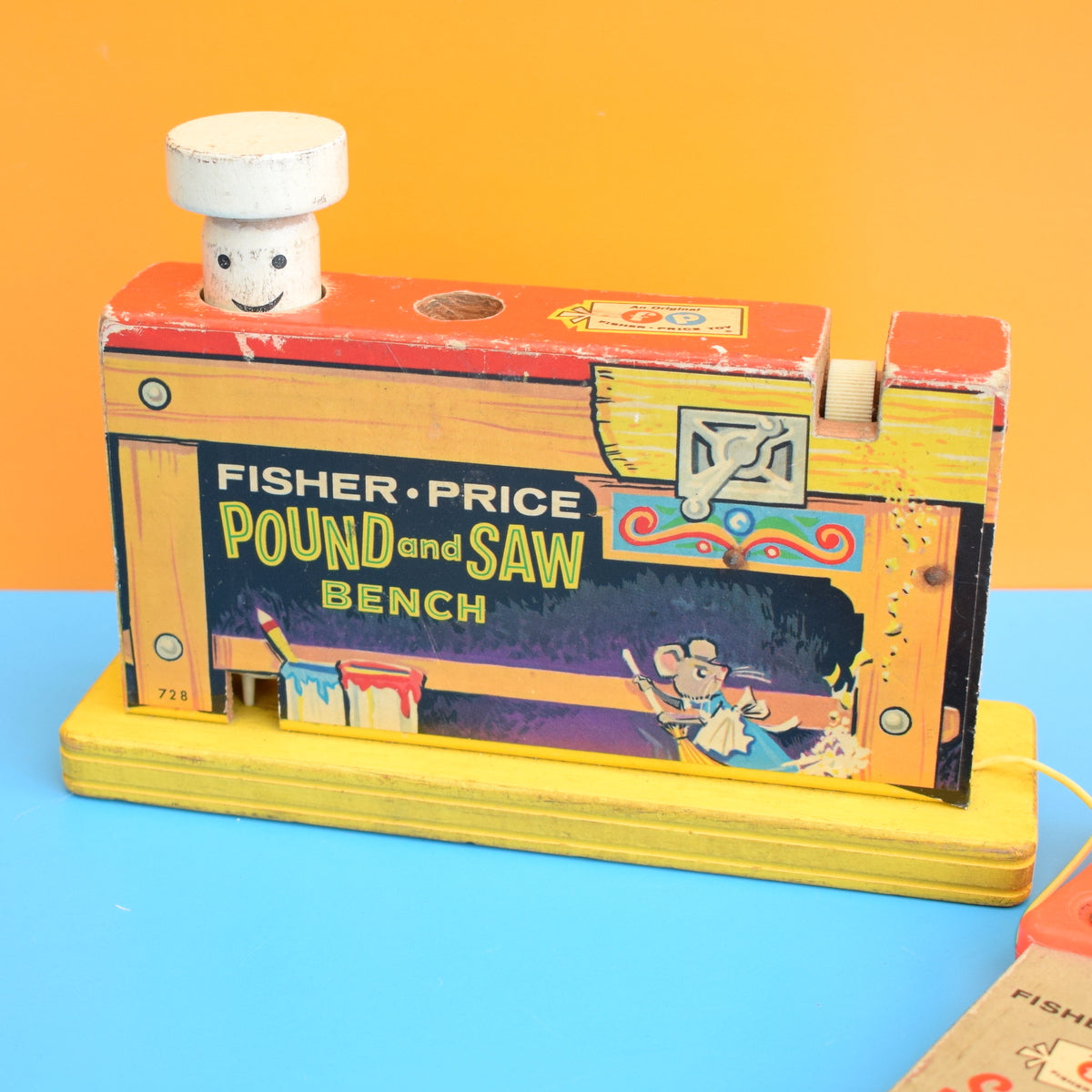 Vintage 1960s Fisher Price Pound And Saw Toy