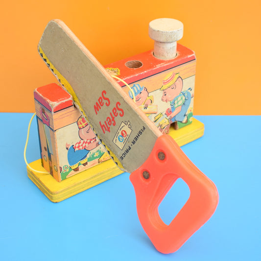 Vintage 1960s Fisher Price Pound And Saw Toy by Pineapple Retro