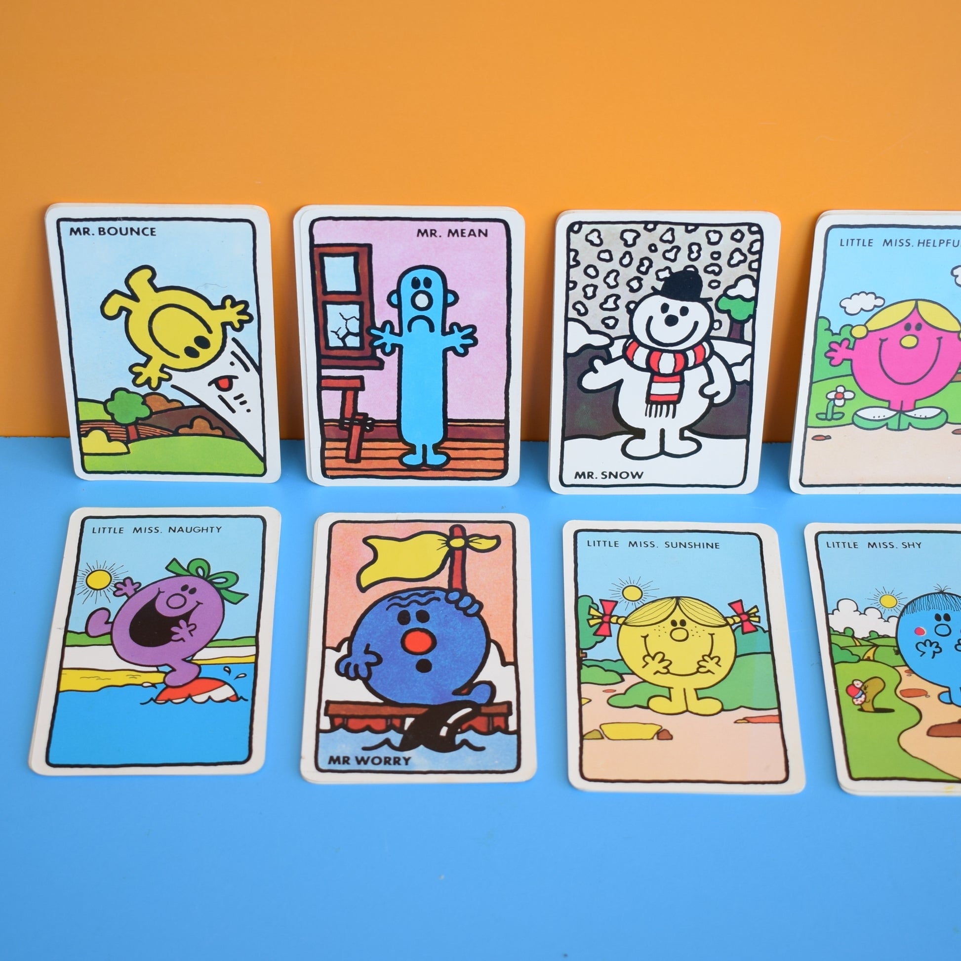 Vintage 1970s Mr Men Card Games by Pineapple Retro